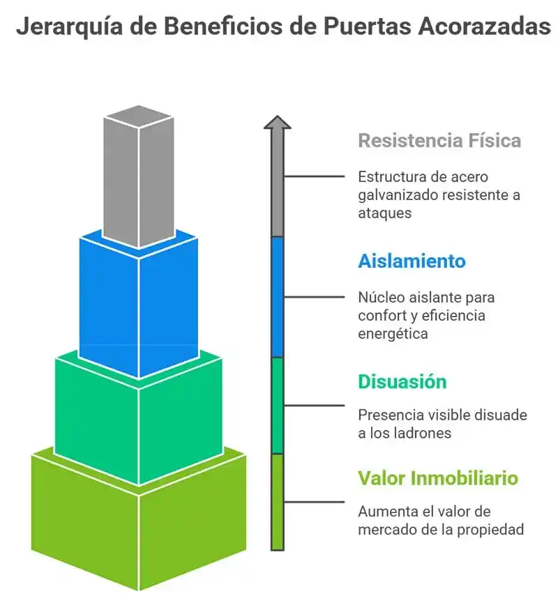 Infografia - Beneficios de las puertas acorazadas